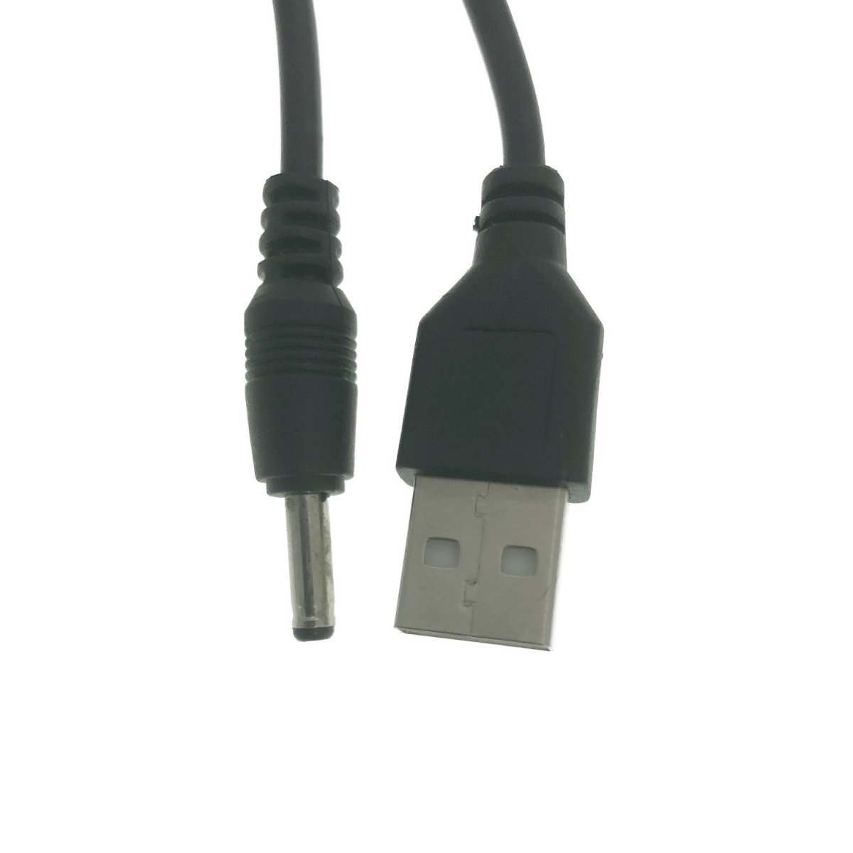 Cablu USB de alimentare 5V la conector DC 3.5 mm x 1.35 mm, lungime 75 cm, negru [3]