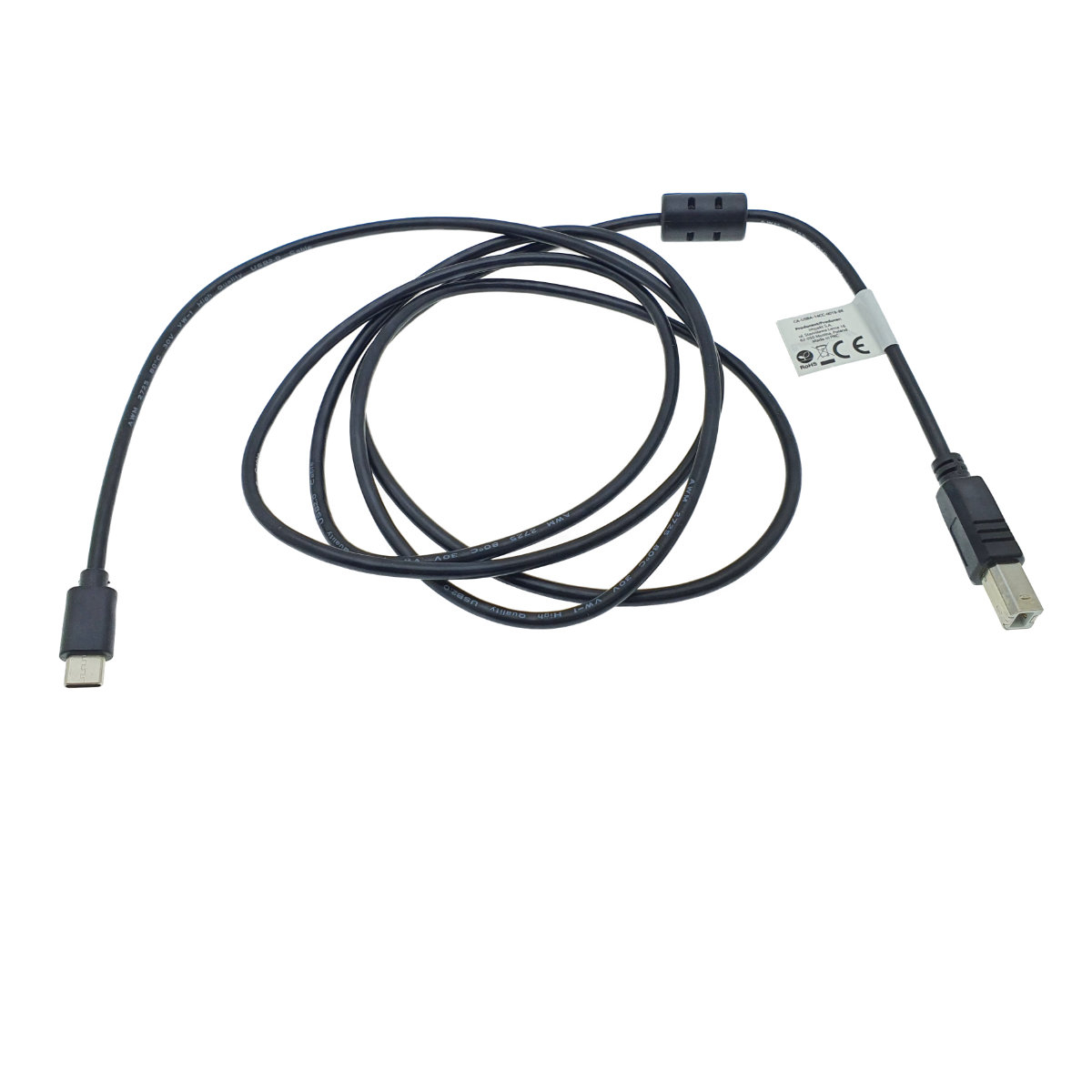 Cablu USB tip C imprimanta USB 2.0, 1.8 m, Lanberg 42979, USB B la USB-C, cu miez de ferita, negru [8]