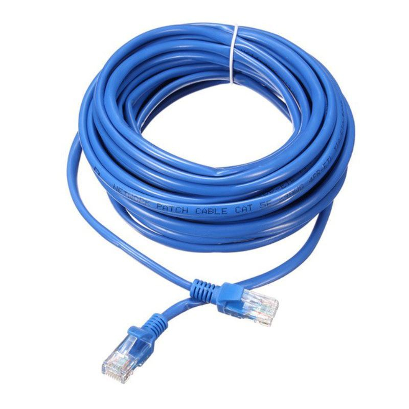 Cablu UTP cat.5,mufat 2xRJ45,lungime 10m,de legatura retea,ethernet,albastru [5]