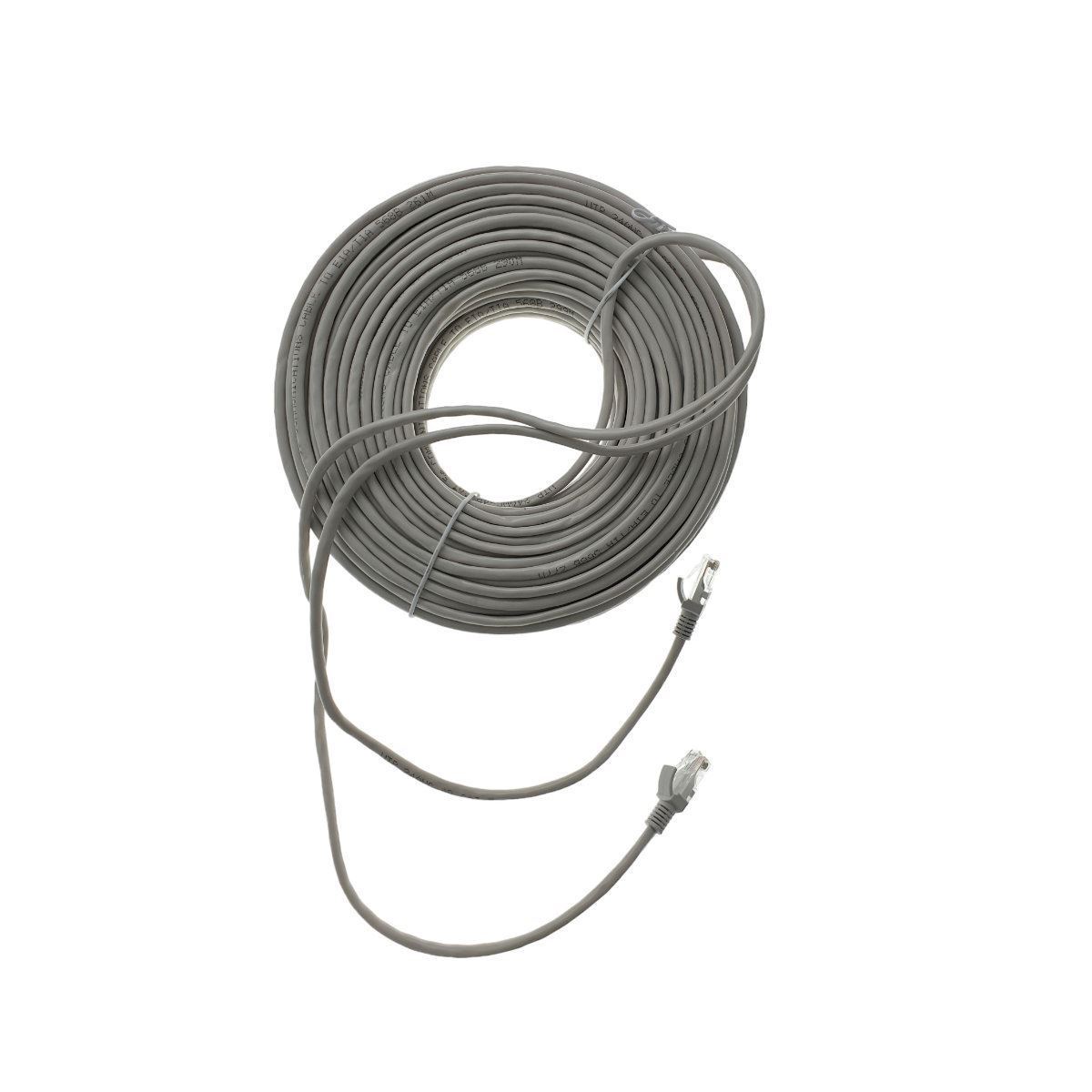 Cablu UTP cat.5,mufat 2xRJ45,lungime 50m,de legatura retea,ethernet,gri [4]