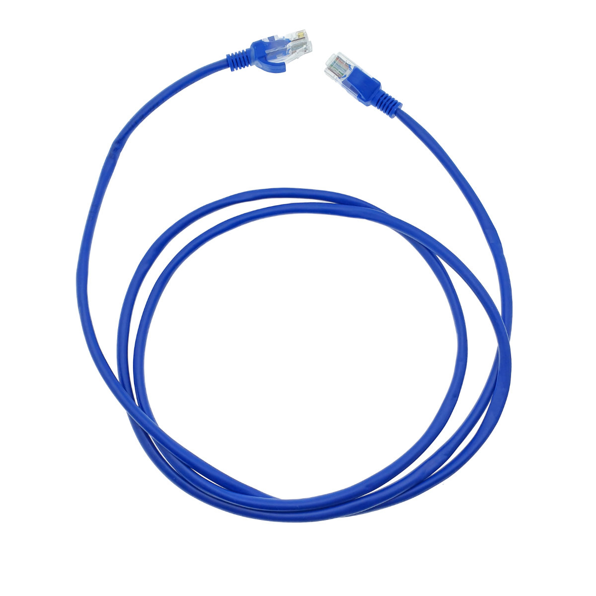 Cablu UTP cat 5e, mufat 2xRJ45, lungime 1.5 m, AWG 26, 100 MHz, de legatura retea, ethernet, albastru [10]