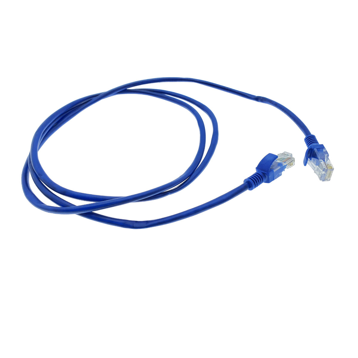 Cablu UTP cat 5e, mufat 2xRJ45, lungime 1.5 m, AWG 26, 100 MHz, de legatura retea, ethernet, albastru [5]