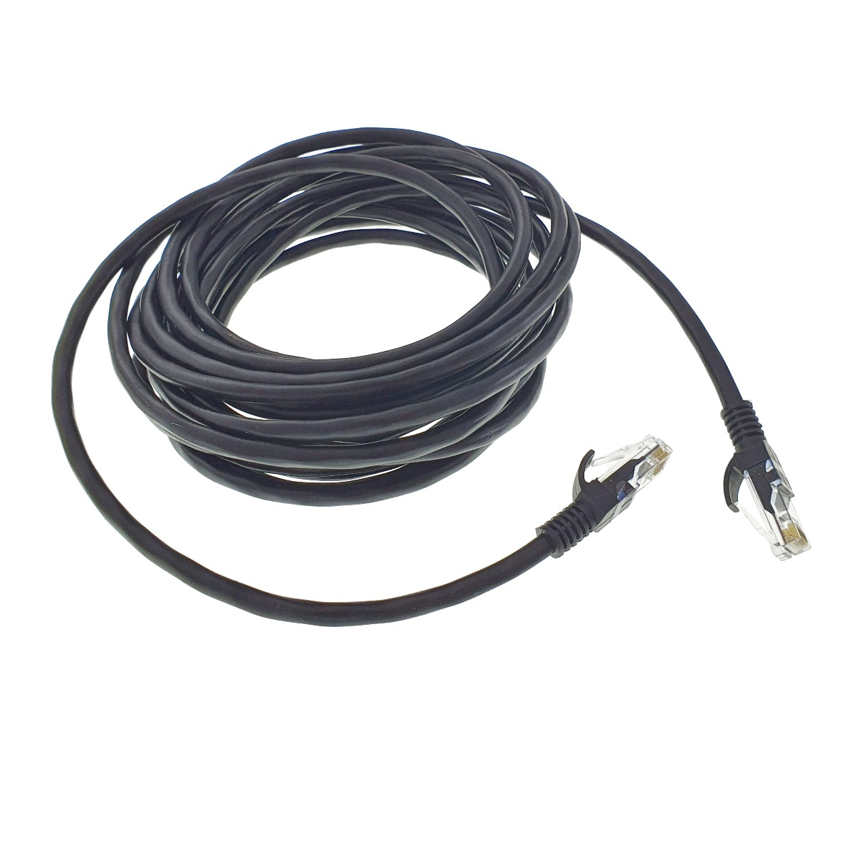 Cablu UTP, Lanberg 40271, cat.5e, mufat 2xRJ45, lungime 5m, AWG 26, 100 MHz, de legatura retea, ethernet, negru [8]