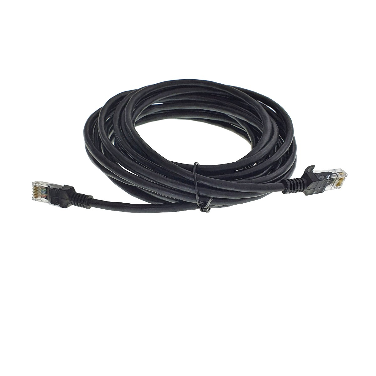 Cablu UTP, Lanberg 40271, cat.5e, mufat 2xRJ45, lungime 5m, AWG 26, 100 MHz, de legatura retea, ethernet, negru [9]