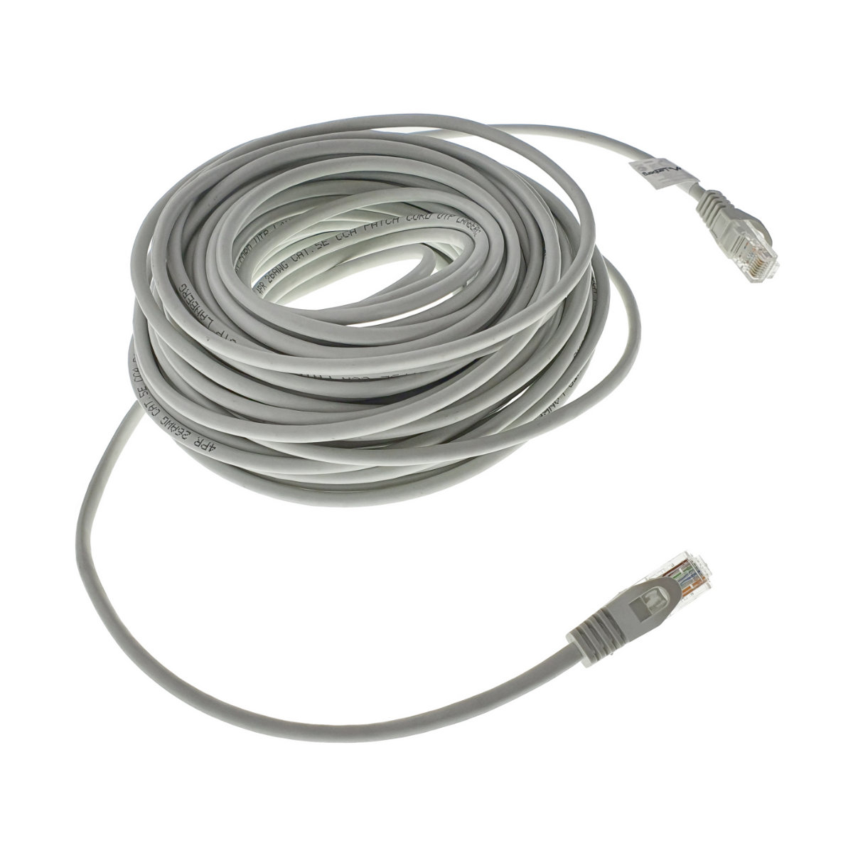 Cablu UTP, Lanberg 40449, cat.5e, mufat 2xRJ45, lungime 20m, AWG 26, 100 MHz, de legatura retea, ethernet, gri [1]