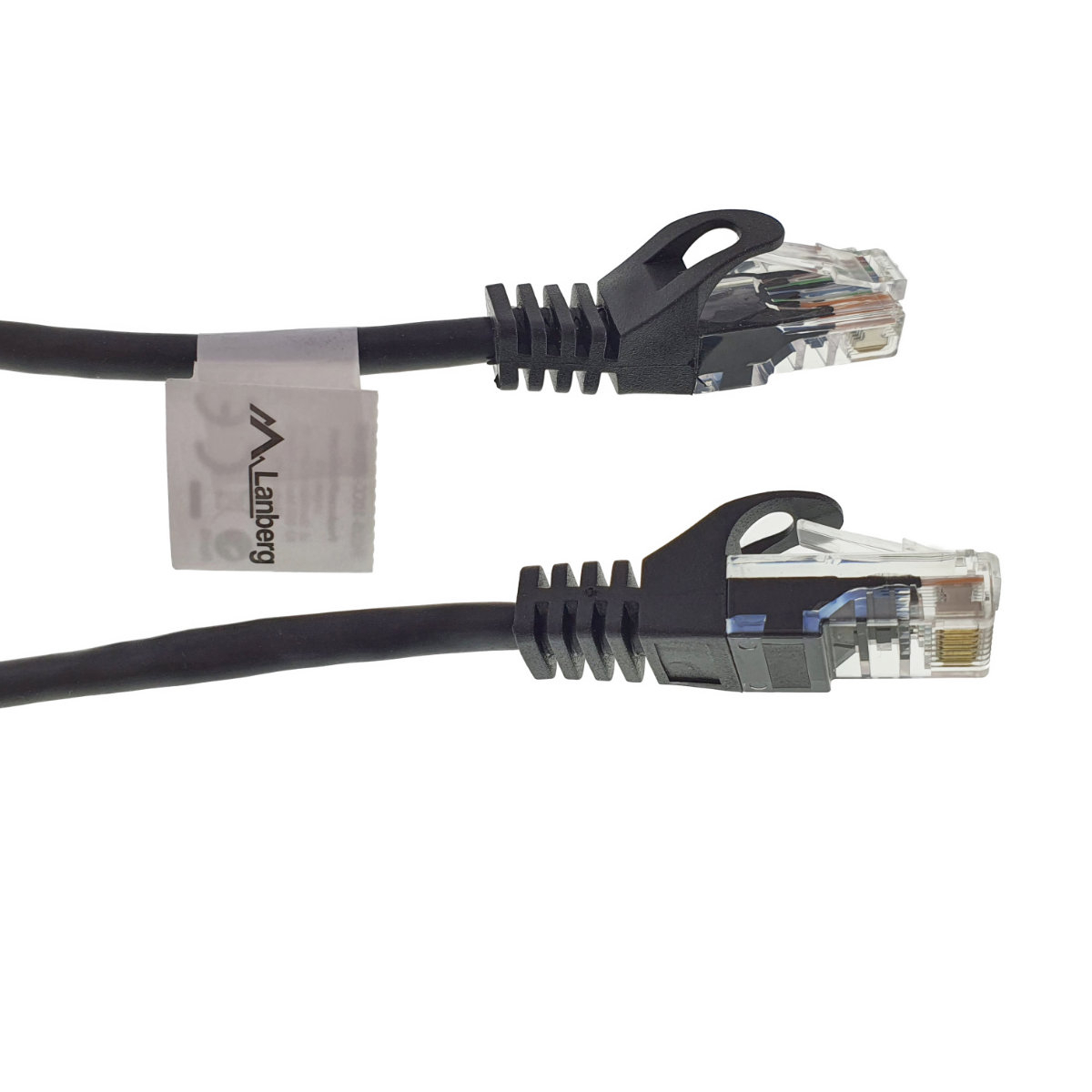 Cablu UTP, Lanberg 40677, cat.5e, mufat 2xRJ45, lungime 20m, AWG 26, 100 MHz, de legatura retea, ethernet, negru [8]
