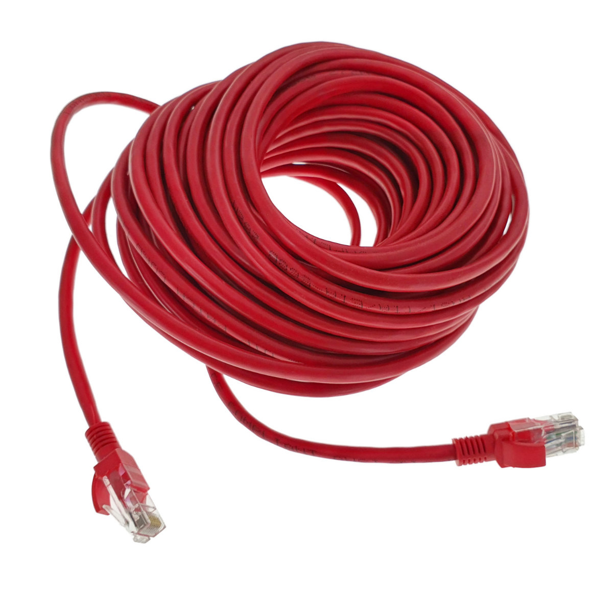 Cablu UTP, Lanberg 40686, cat.5e, mufat 2xRJ45, lungime 15m, AWG 26, 100 MHz, de legatura retea, ethernet, rosu [2]