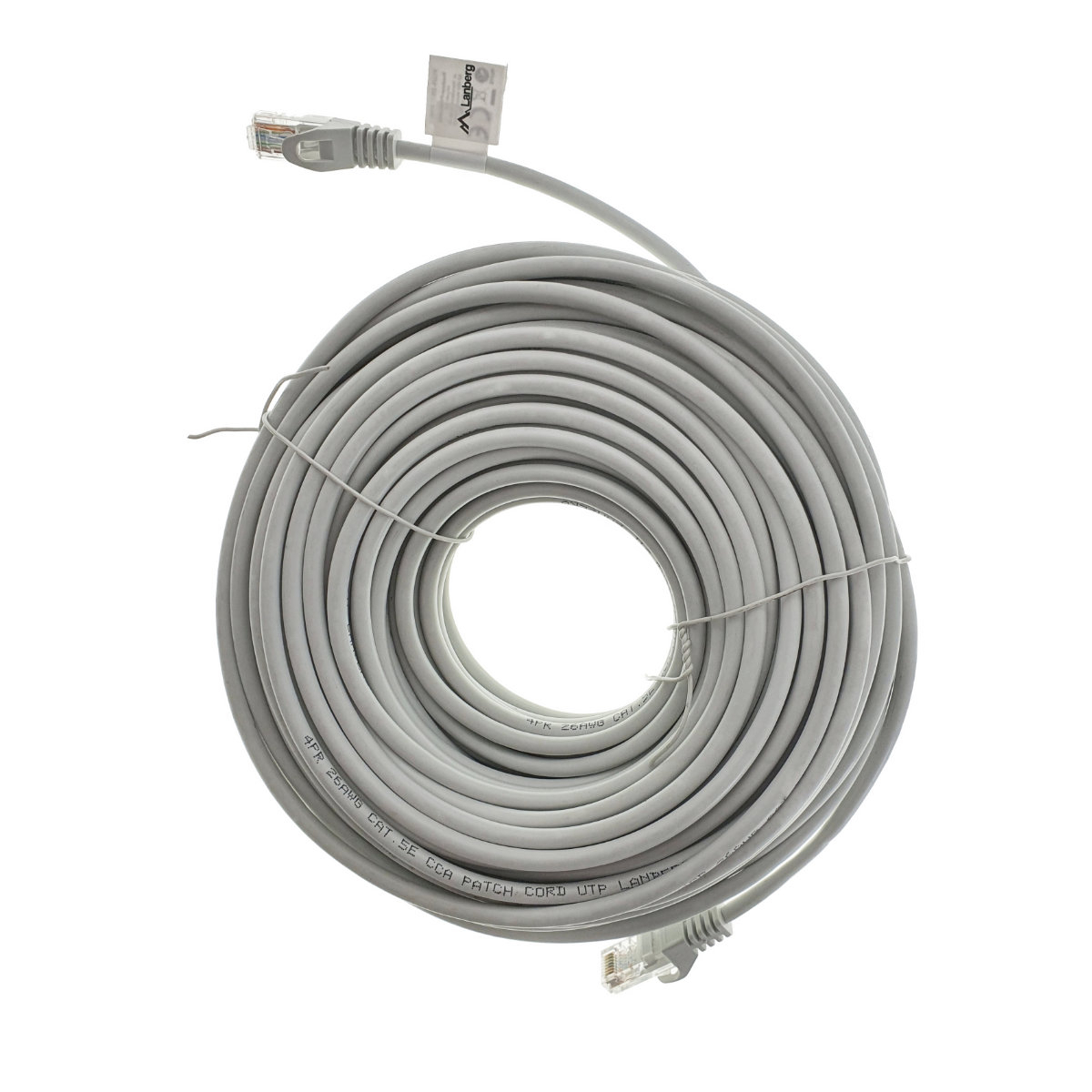 Cablu UTP, Lanberg 42781, cat.5e, mufat 2xRJ45, lungime 30m, AWG 26, 100 MHz, de legatura retea, ethernet, gri [5]