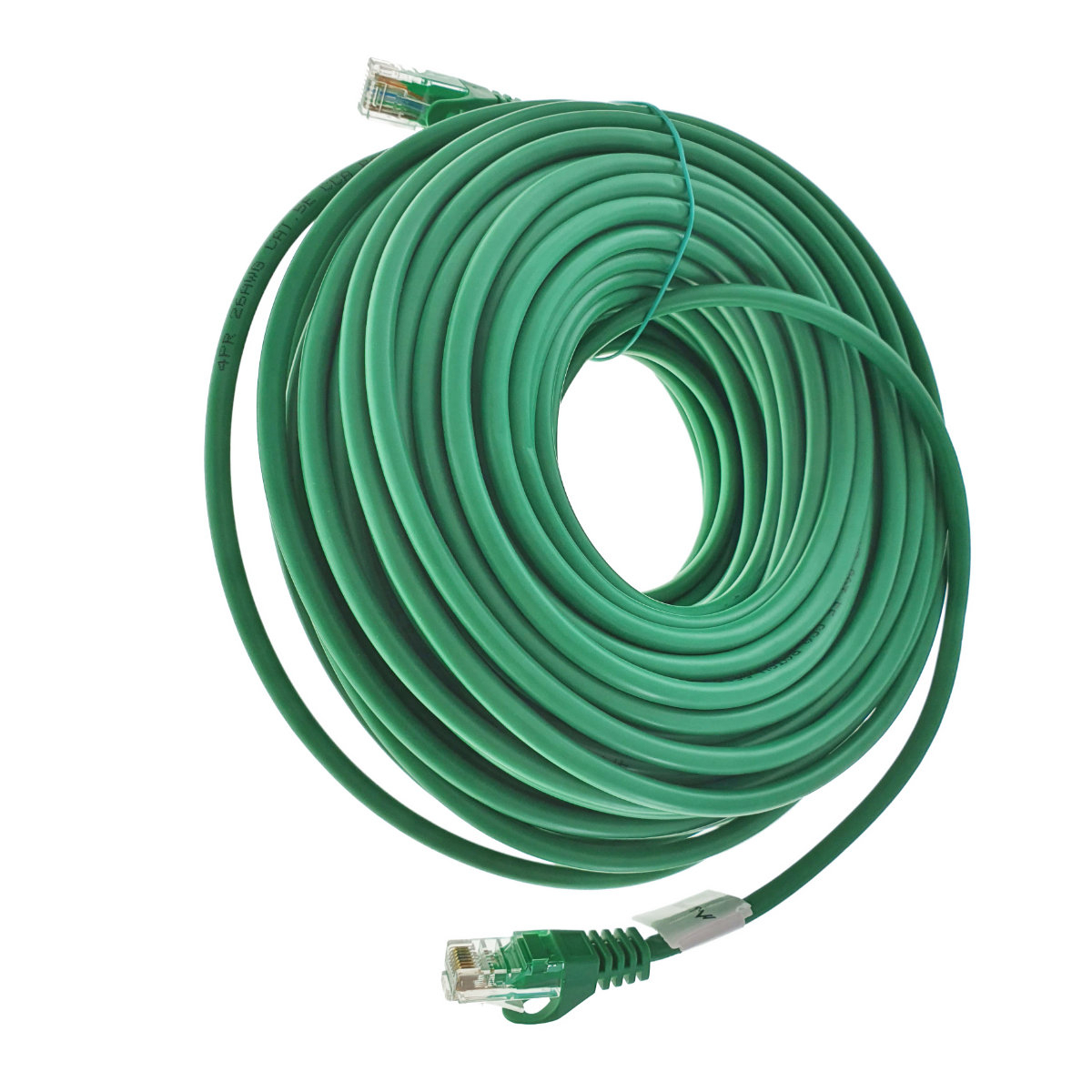 Cablu UTP, Lanberg 42784, cat.5e, mufat 2xRJ45, lungime 30m, AWG 26, 100 MHz, de legatura retea, ethernet, verde [10]