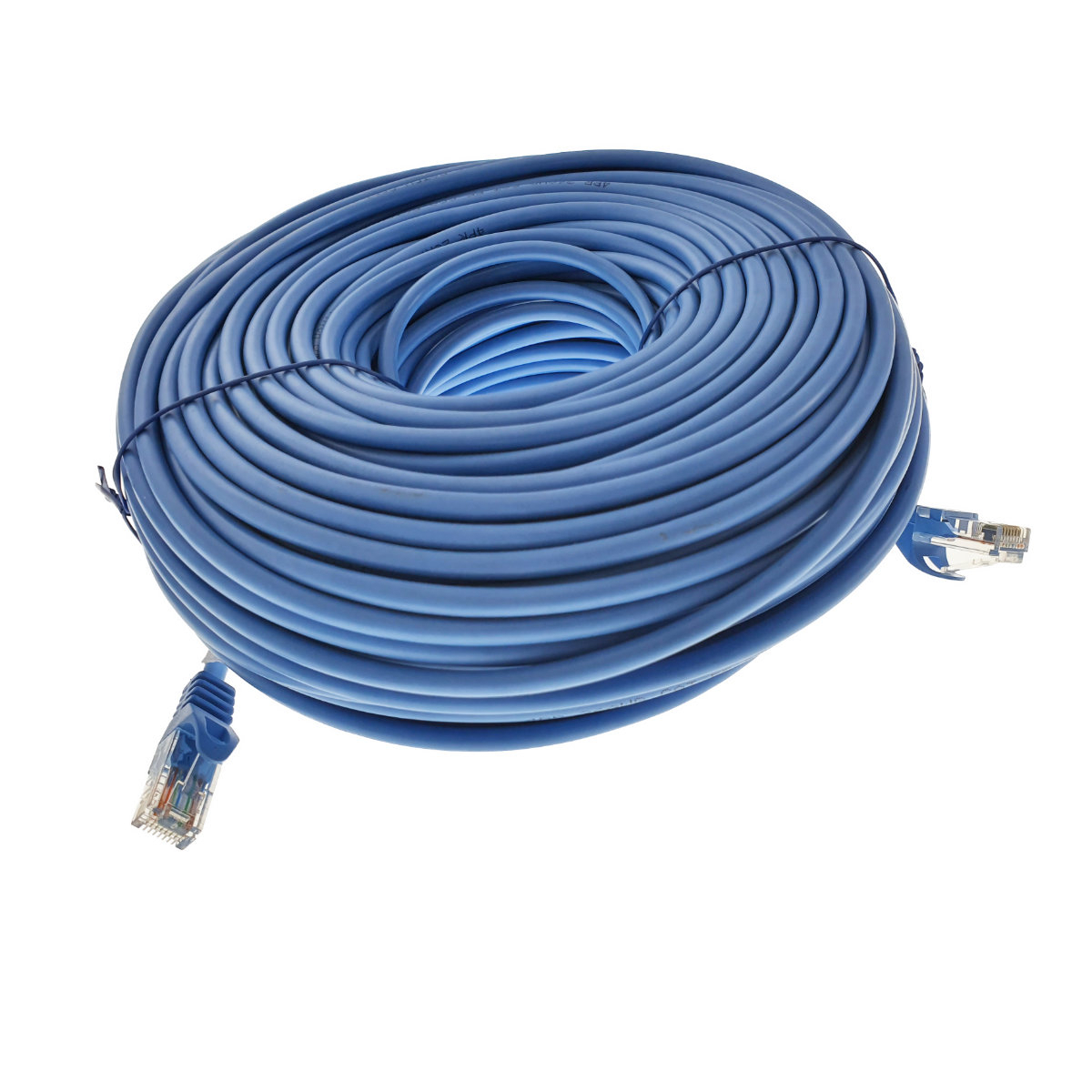 Cablu UTP, Lanberg 42806, cat.5e, mufat 2xRJ45, lungime 50m, AWG 26, 100 MHz, de legatura retea, ethernet, albastru [3]