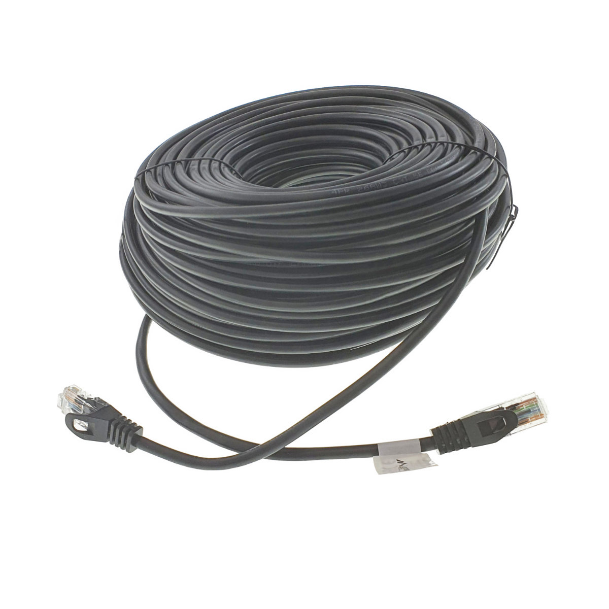 Cablu UTP, Lanberg 42809, cat.5e, mufat 2xRJ45, lungime 50m, AWG 26, 100 MHz, de legatura retea, ethernet, negru [6]