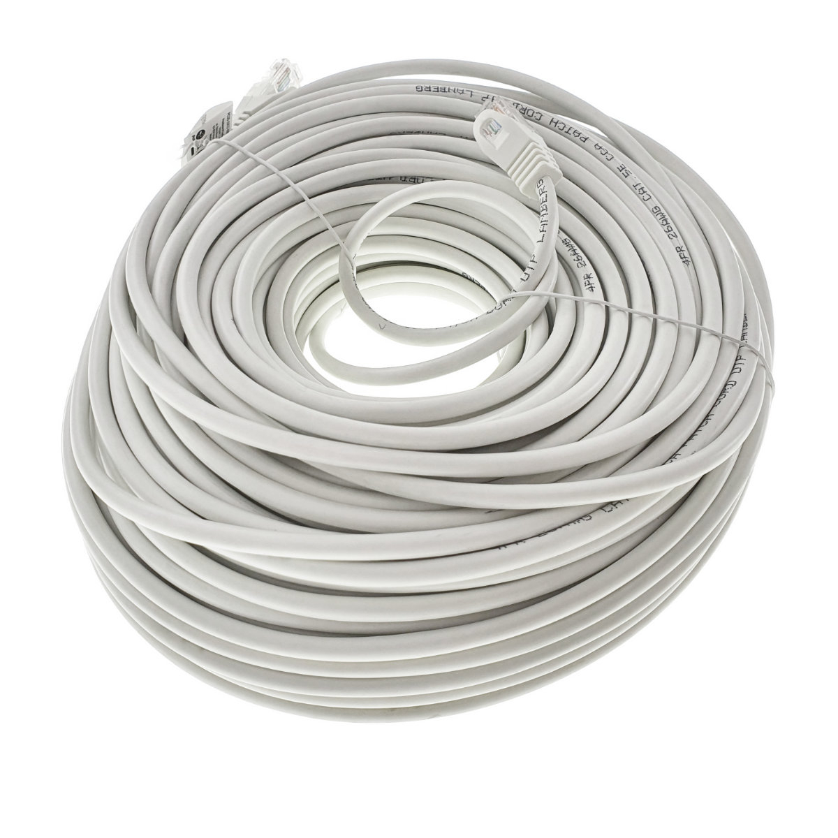 Cablu UTP, Lanberg 42811, cat.5e, mufat 2xRJ45, lungime 50m, AWG 26, 100 MHz, de legatura retea, ethernet, alb [8]