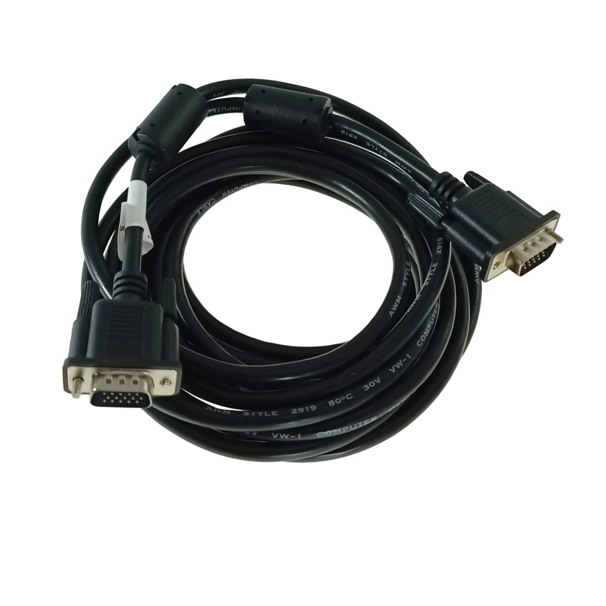 Cablu VGA tata-tata, lungime 5m, Lanberg 41390, ecranare dubla si miez ferita, negru [3]