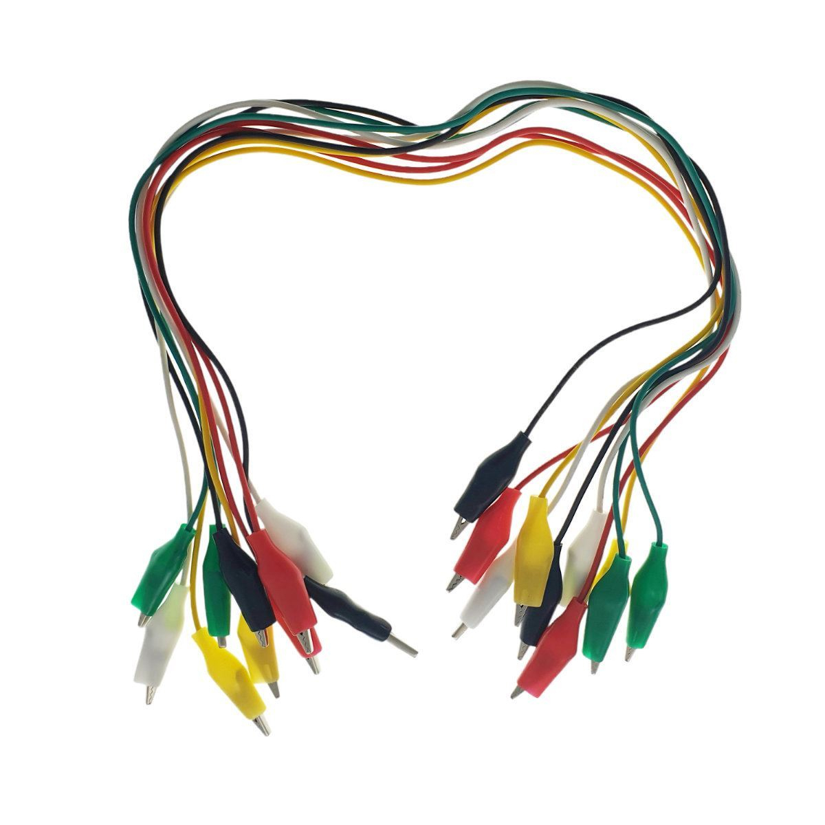 Cabluri cu cleme de testare electrice,5 culori,lungime 48cm,set 10 bucati [5]