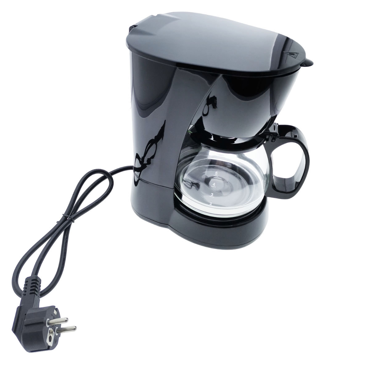 Cafetiera cu filtru reutilizabil, Esperanza Robusta, capacitate 0.6 l, 650 W, sistem anti-scurgere, neagra [3]