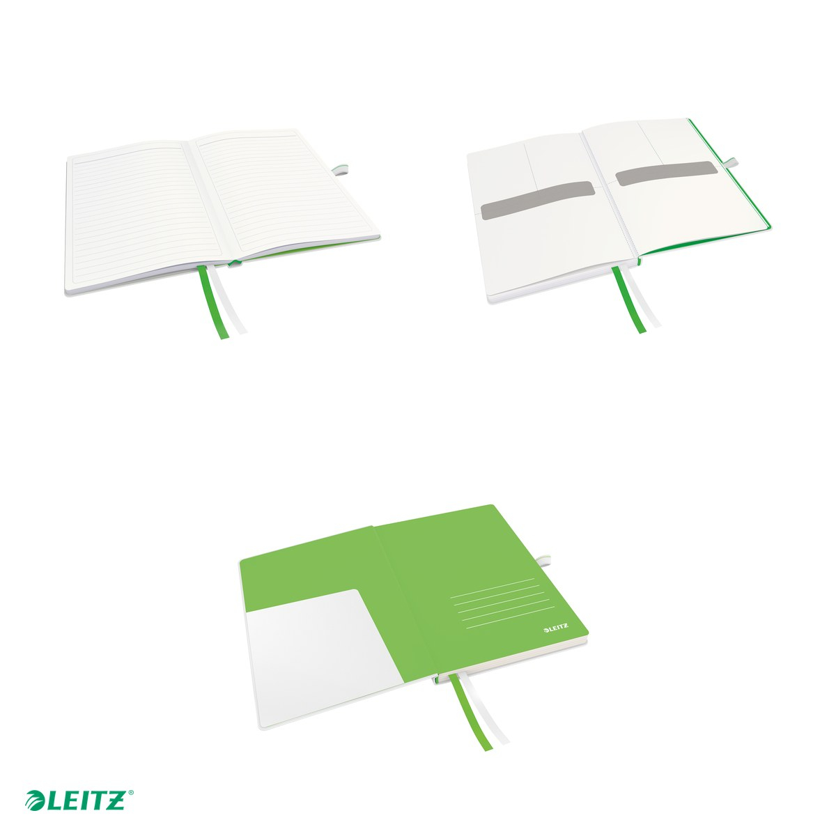 Caiet birou A5 dictando Leitz Complete, carton 100 g/mp, 80 file, 8 file perforate, alb [4]