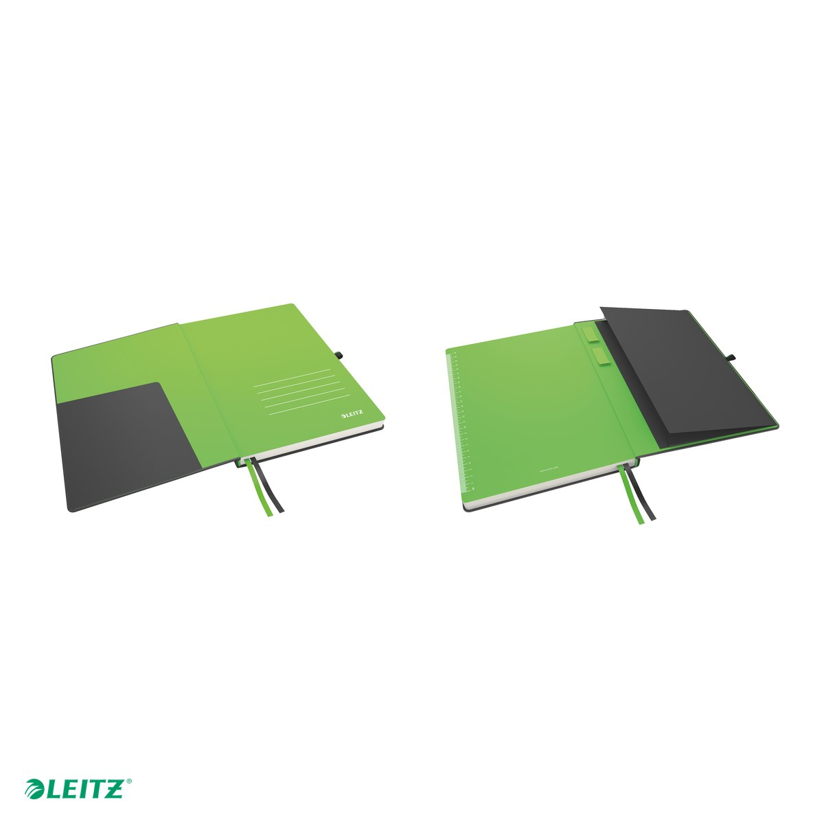 Caiet de birou Leitz Complete, A4, dictando, pentru documente perforate, 80 file, 8 file perforate, hartie 100 g/mp, negru [5]