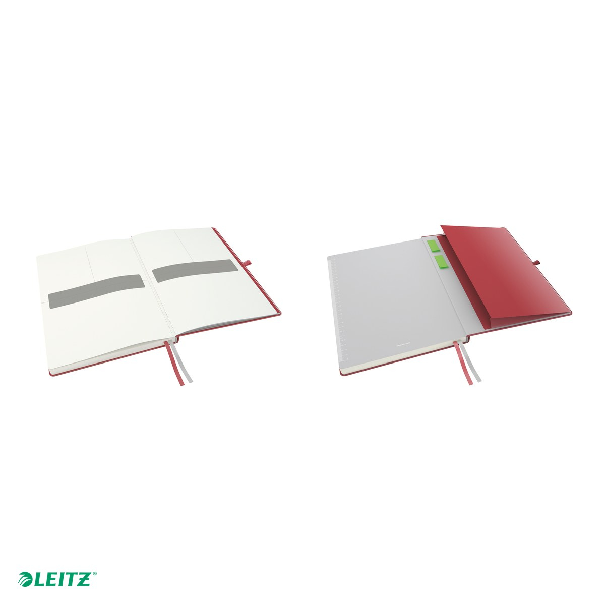 Caiet de birou Leitz Complete, A4, matematica, pentru documente perforate, 80 file, 8 file perforate, hartie 100 g/mp, rosu [5]