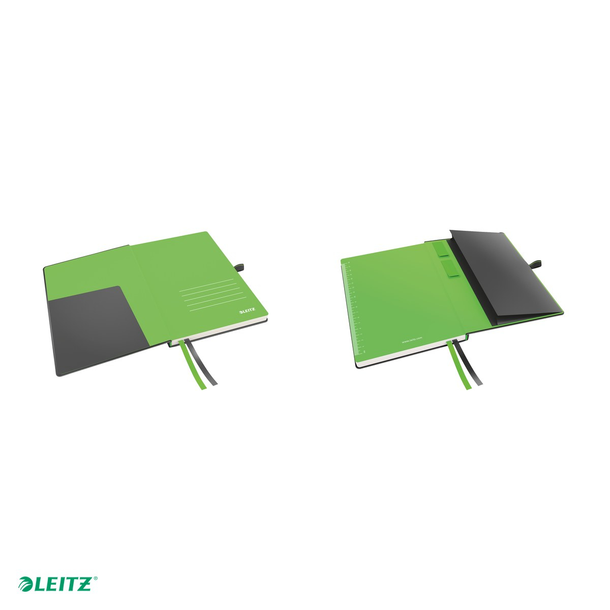 Caiet de birou Leitz Complete, A5, dictando, pentru documente perforate, 80 file, 8 file perforate, hartie 100 g/mp, negru [5]
