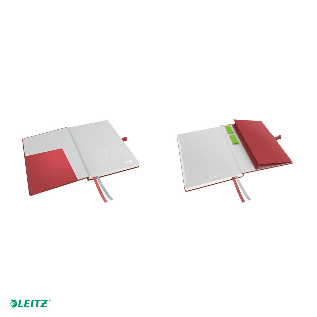 Caiet de birou Leitz Complete, A5, dictando, pentru documente perforate, 80 file, 8 file perforate, hartie 100 g/mp, rosu [5]