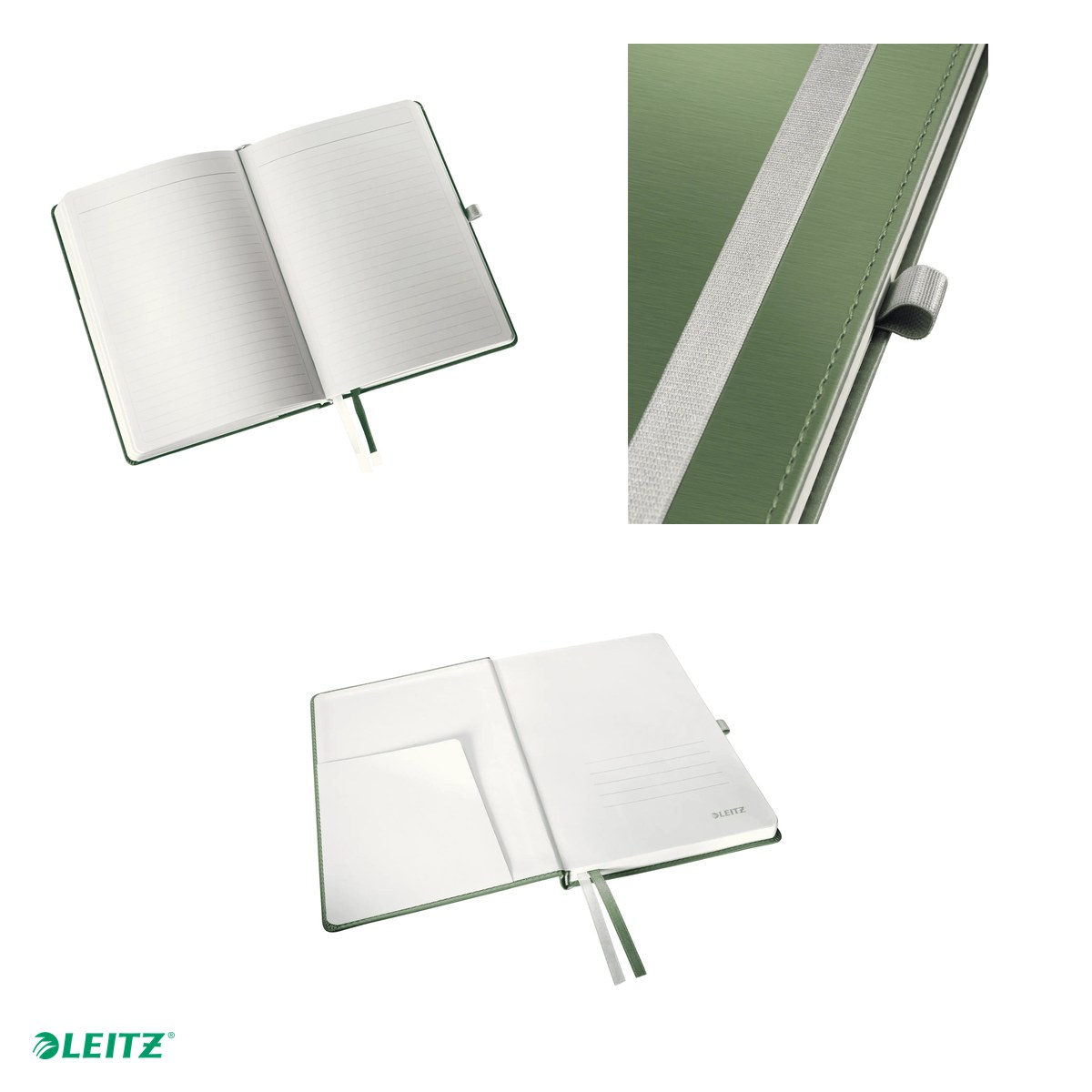 Caiet de birou Leitz Style, pentru documente perforate, 80 file, 8 file perforate, fistic [4]