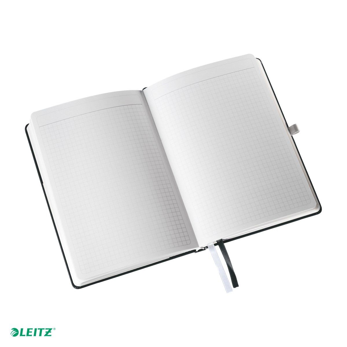 Caiet de birou Leitz Style, pentru documente perforate, 80 file, 8 file perforate, hartie 96 g/mp, negru Satin [7]