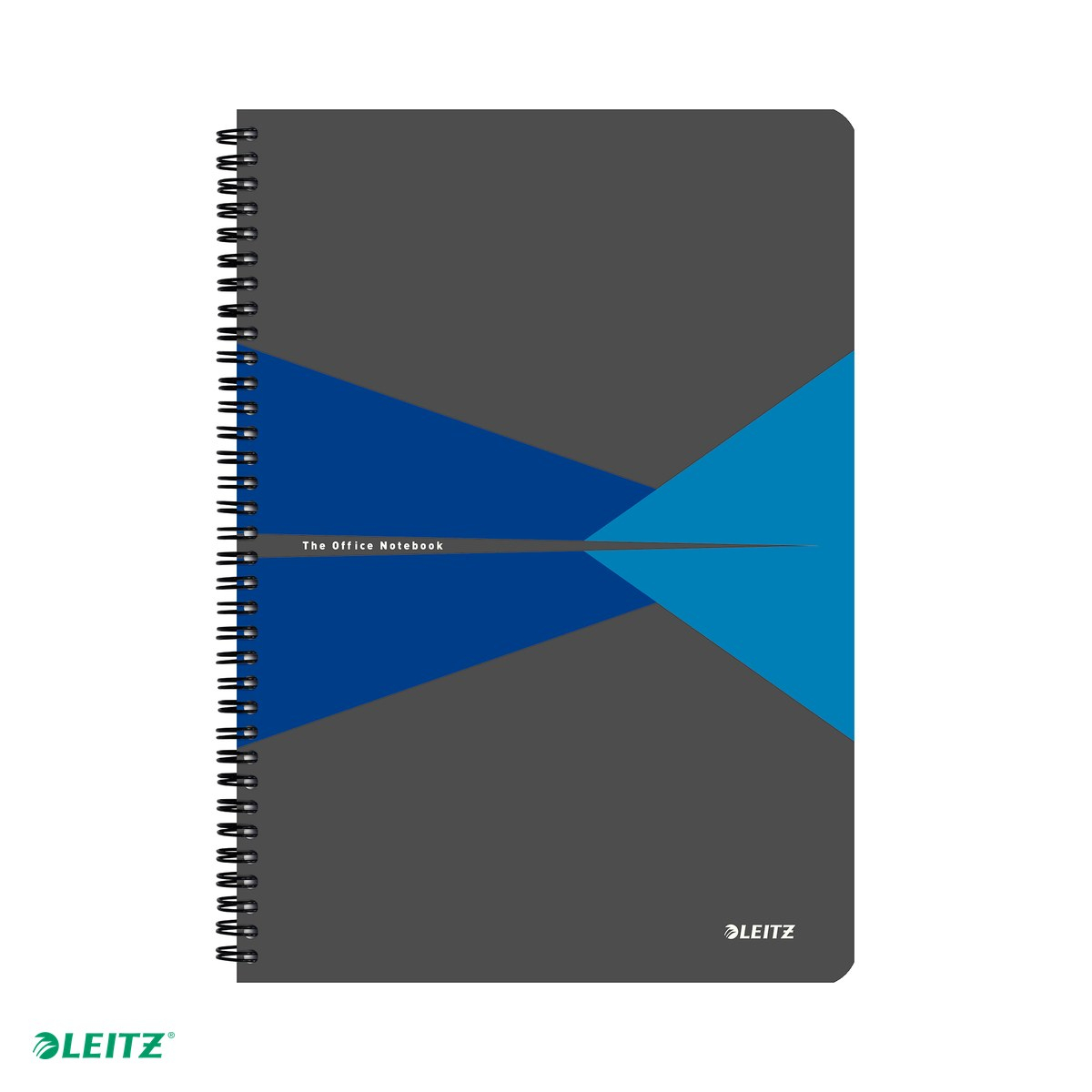Caiet Leitz Office cu spira, coperta PP, A4, dictando, 90 file, hartie 90 g/mp, albastru [4]