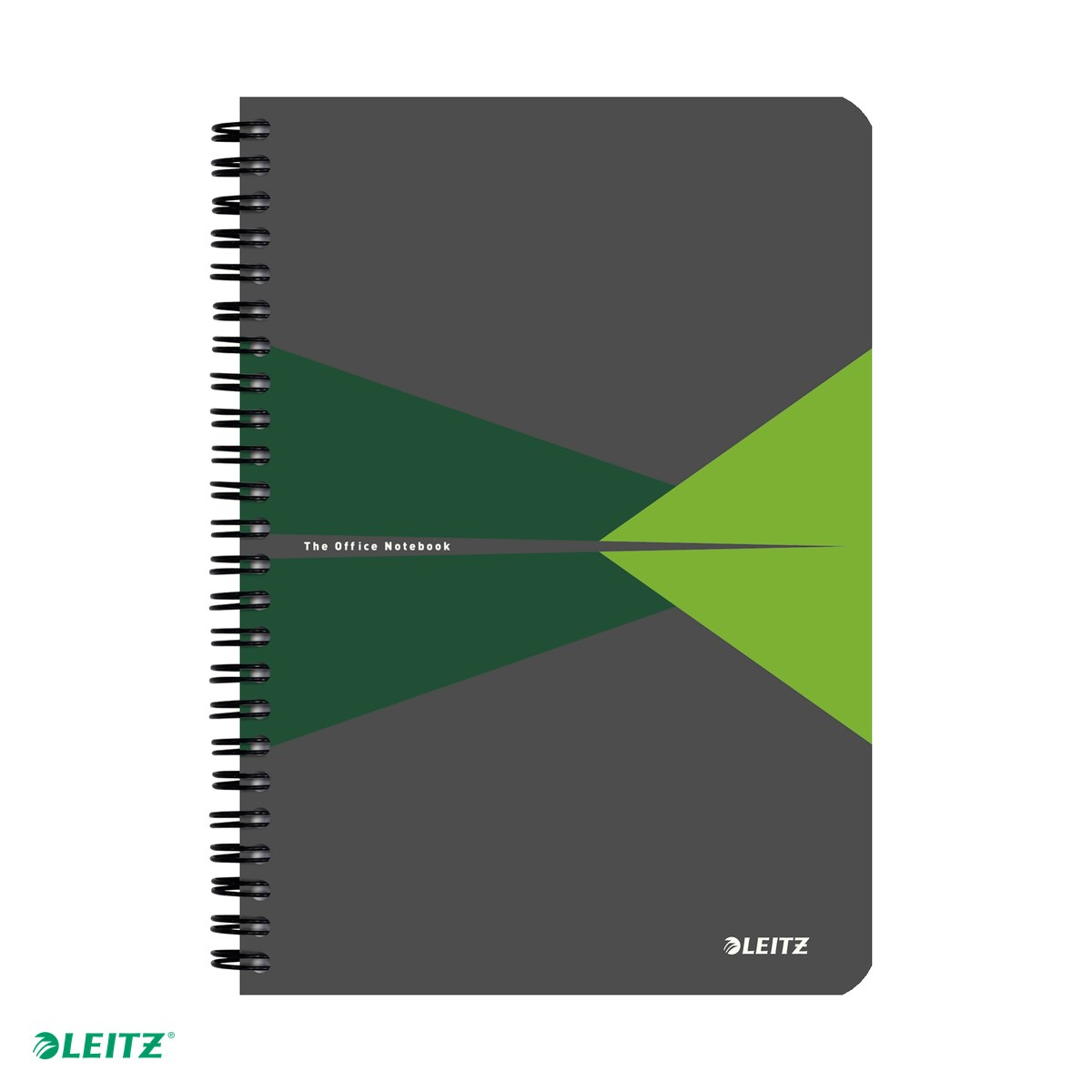 Caiet Leitz Office cu spira, coperta PP, A5, dictando, 90 file, hartie 90 g/mp, verde [4]