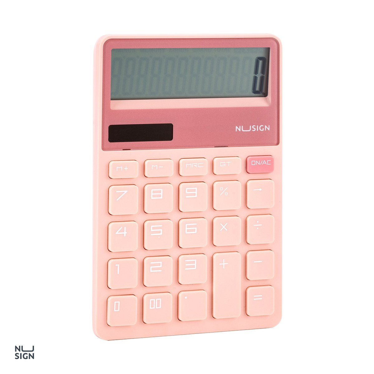 Calculator de birou Nusign Dig Deschis, 12, roz, 165x110x25 mm [5]