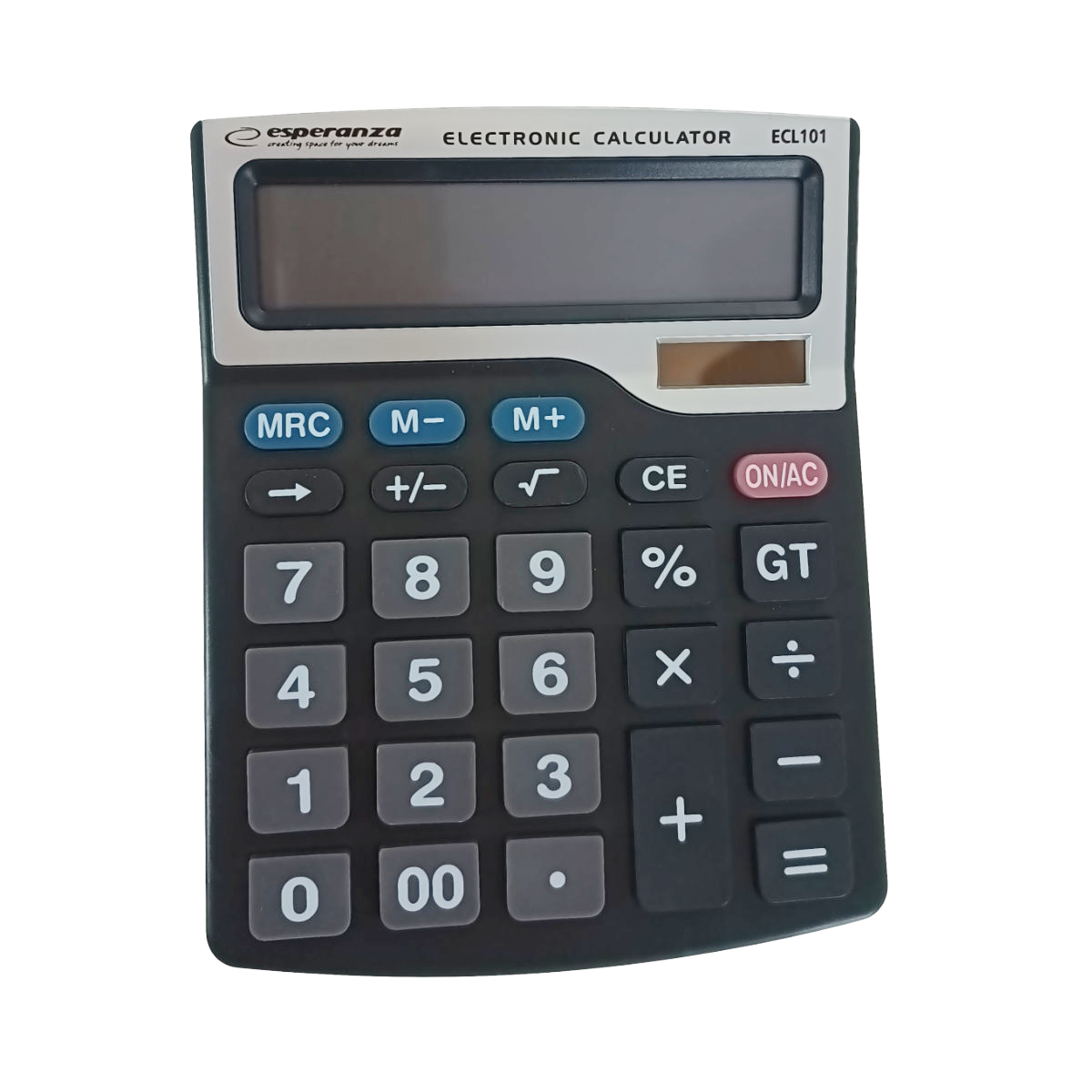 Calculator electronic de birou, Esperanza 90354, dimensiuni 195 x 152 x 35 mm, afisaj mare de 12 cifre, negru [3]