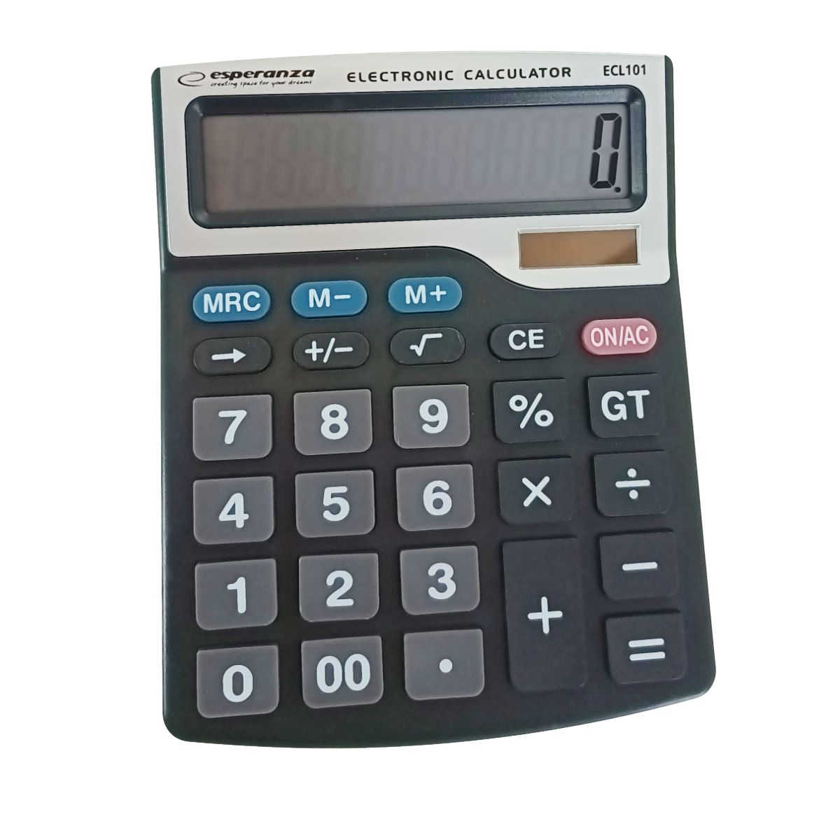 Calculator electronic de birou, Esperanza 90354, dimensiuni 195 x 152 x 35 mm, afisaj mare de 12 cifre, negru [4]