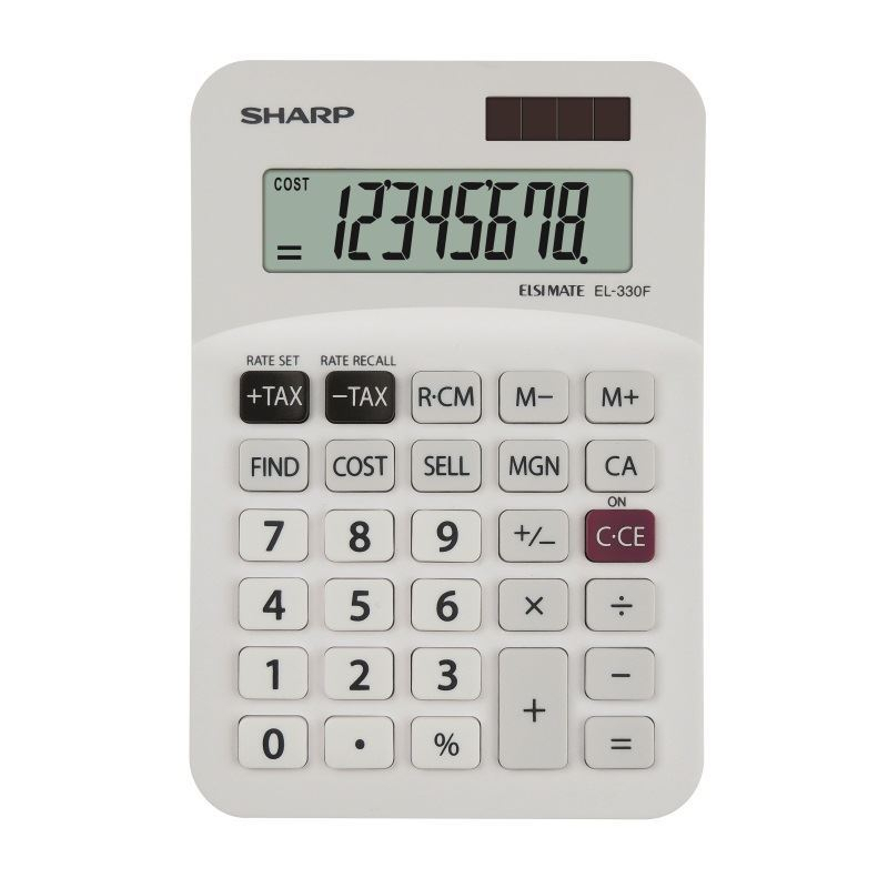 Calculator Sharp EL330FB,8 digiti,functii business,afisaj inclinat,145x103x30mm [5]