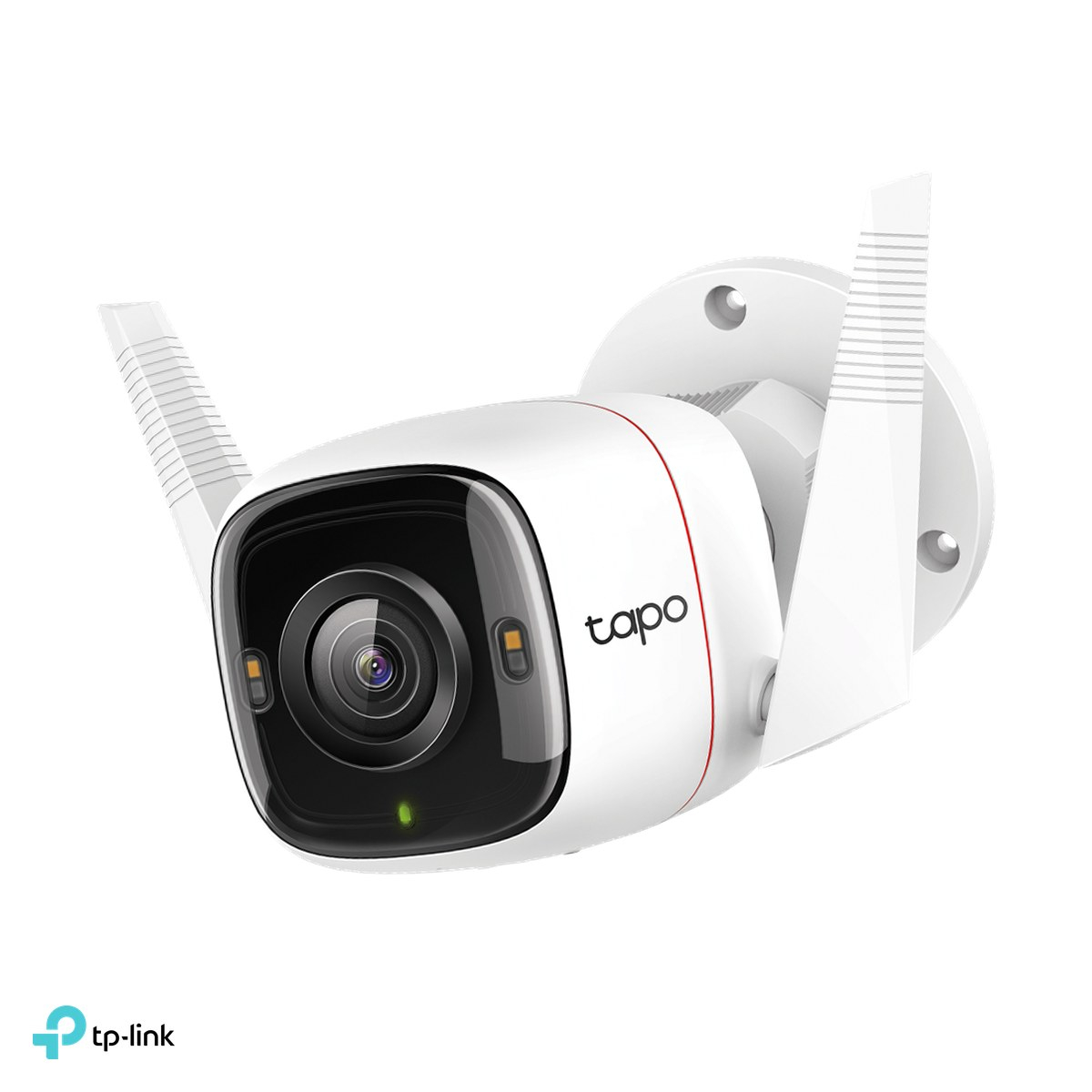Camera de supraveghere exterior TP-Link Tapo C320WS, 2K QHD, Wi-Fi 2.4 GHz si Ethernet, vedere nocturna color Starlight, 2 spoturi, IP66, detectie AI, alb [1]