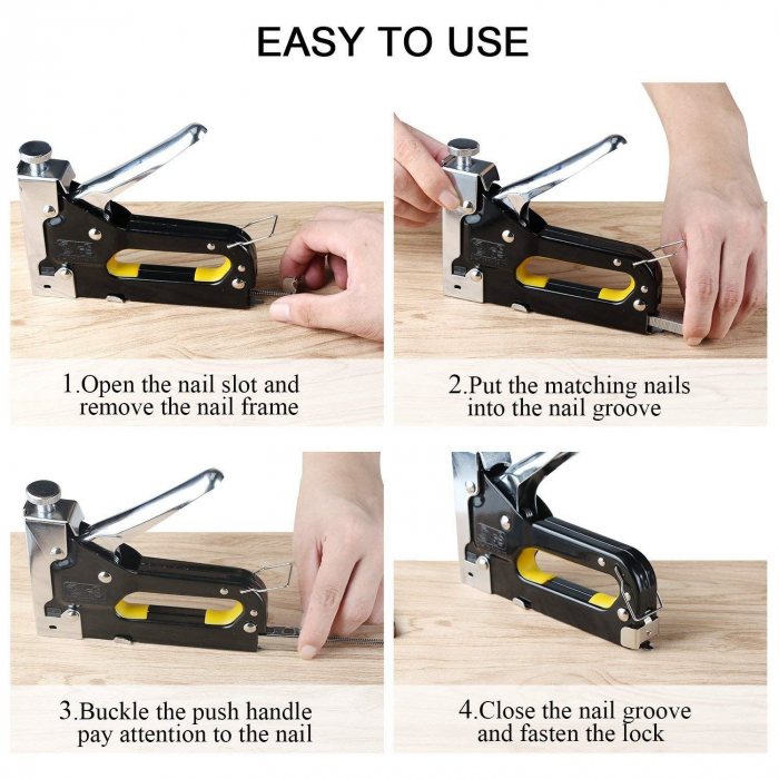 Capsator cu capse,multifunctional,pentru decorare,fixare materiale,4-14mm [6]