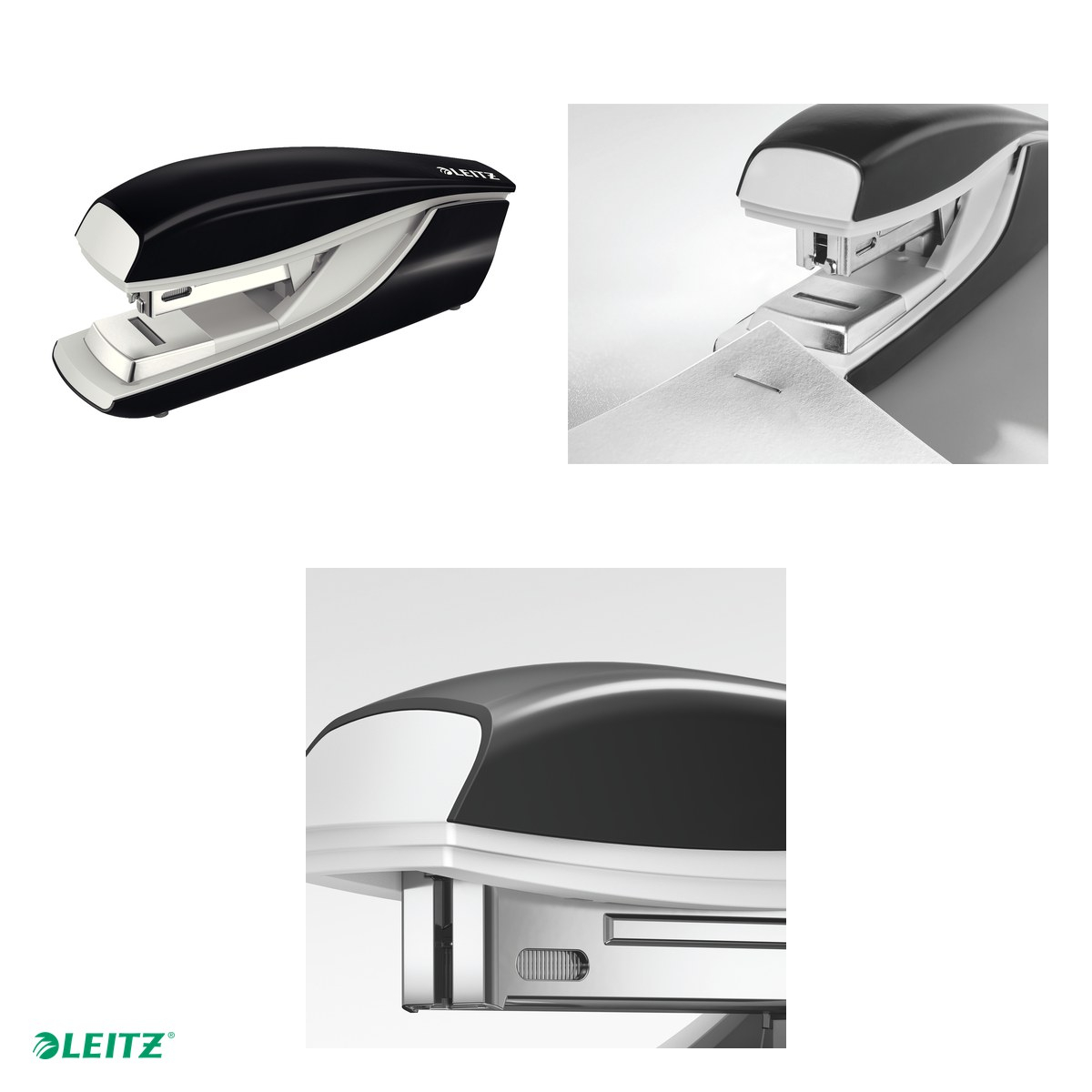 Capsator matalic Leitz NeXXt Series 5505 capsare plata, capacitate de capsare: 30 coli (80 g), negru [4]
