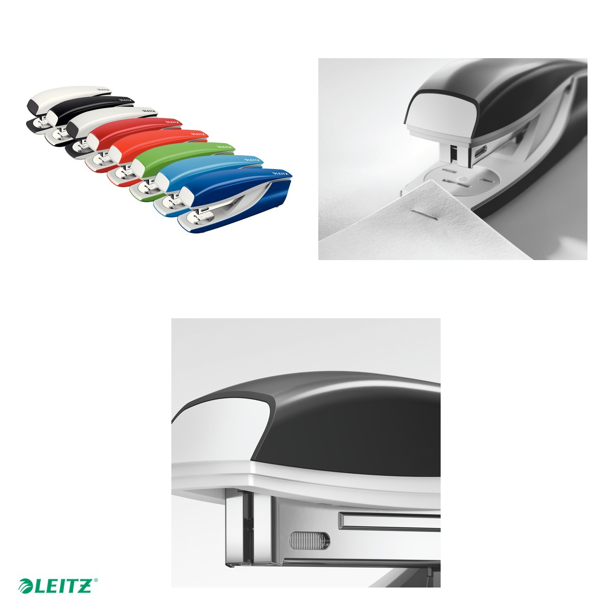 Capsator metalic Leitz 5502 NeXXt Series, capsare 30 coli, 200 capse P3 incluse, rosu [4]