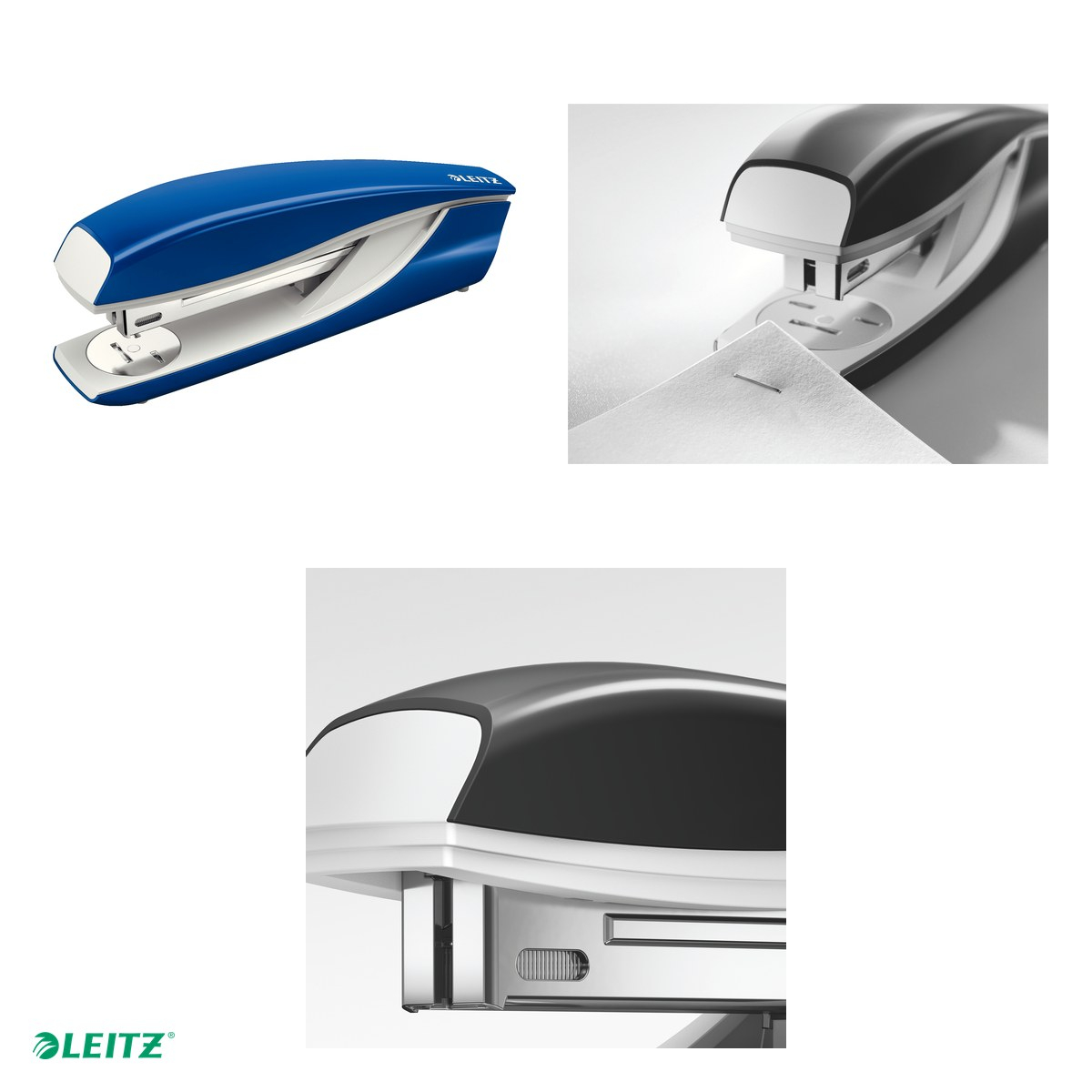 Capsator metalic Leitz 5504 NeXXt Series, capsare 40 coli, 200 capse P3 incluse, albastru [4]