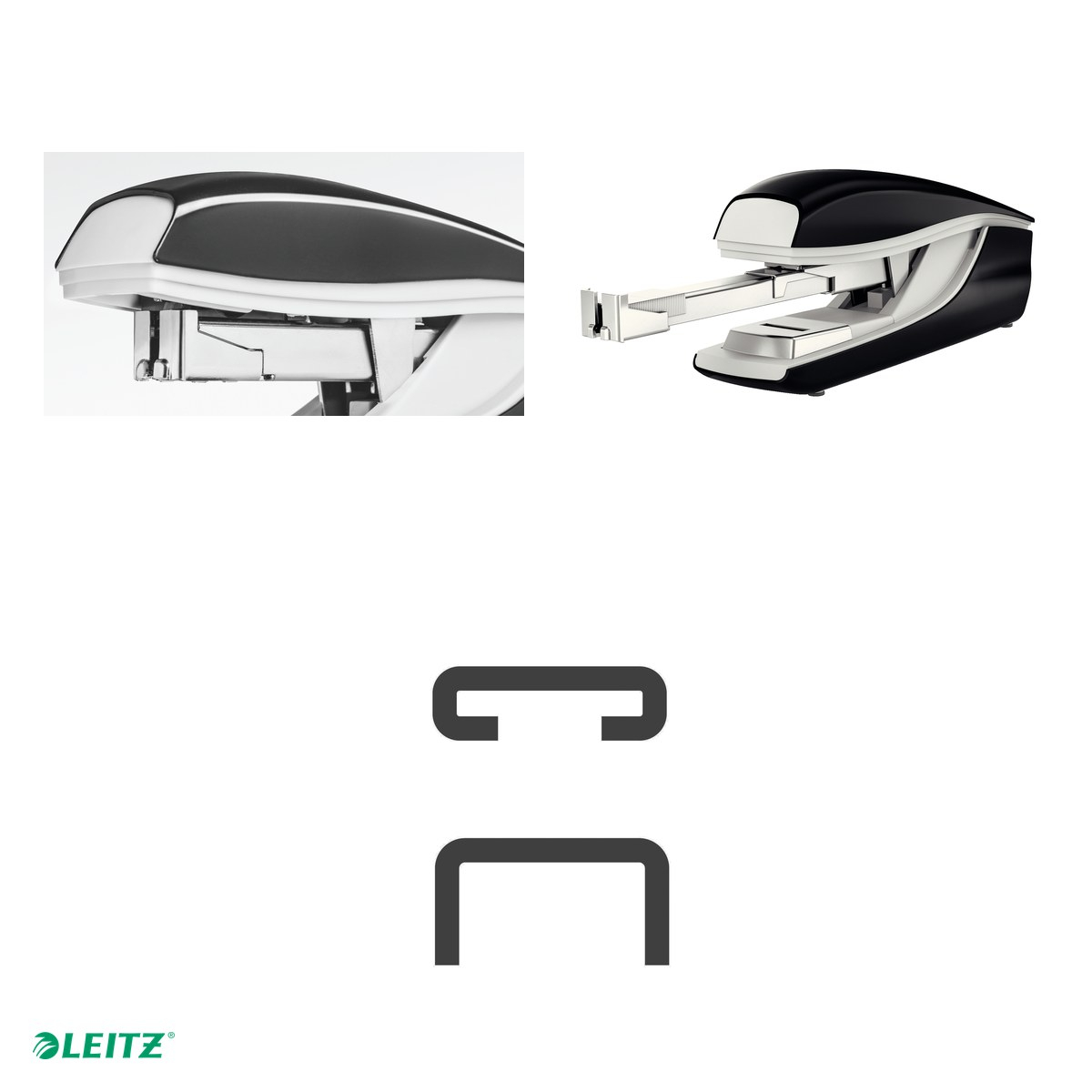 Capsator metalic Leitz NeXXt Series 5523, capsare plata, capacitate de capsare: 40 coli (80 g), negru [5]