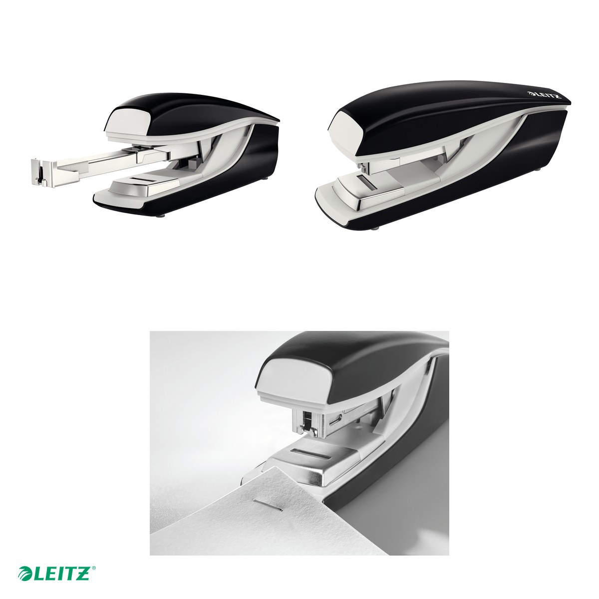 Capsator metalic Leitz NeXXt Series 5523, capsare plata, capacitate de capsare: 40 coli (80 g), negru [4]