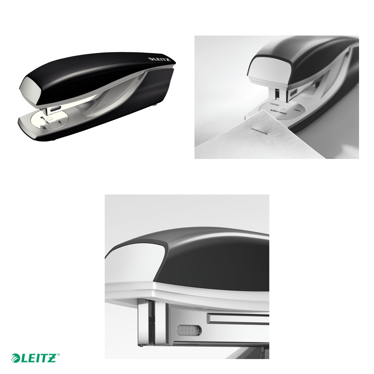 Capsator metalic Leitz Style 5562 NeXXt Series, capsare 30 coli, 200 capse P3 incluse, negru Satin [4]