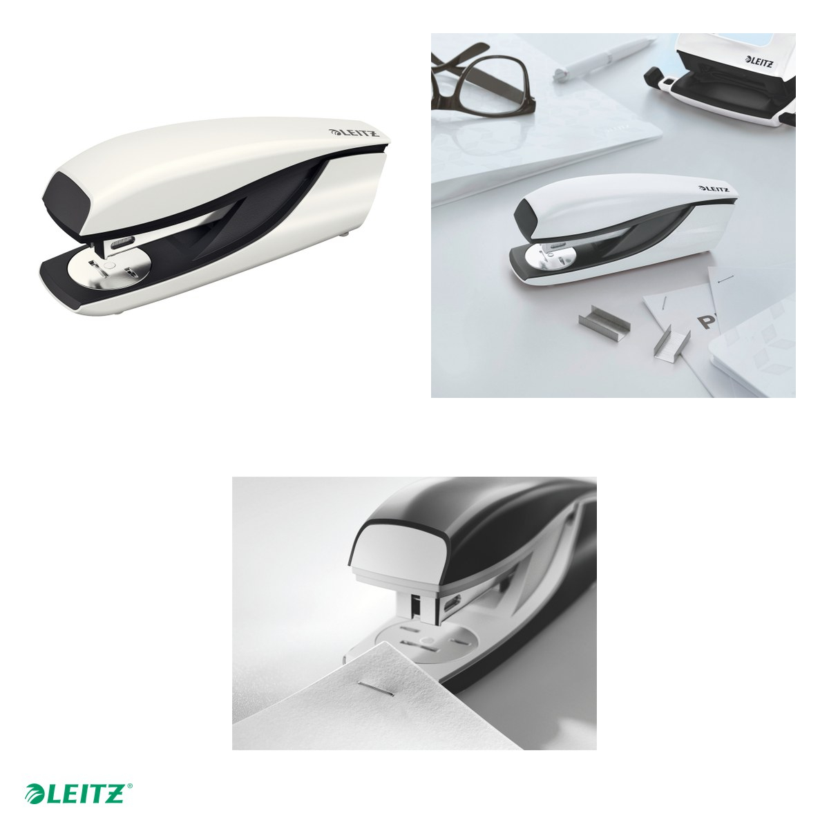 Capsator metalic Leitz WOW 5502 NeXXt Series, capsare 30 coli, 200 capse P3 incluse, alb [4]