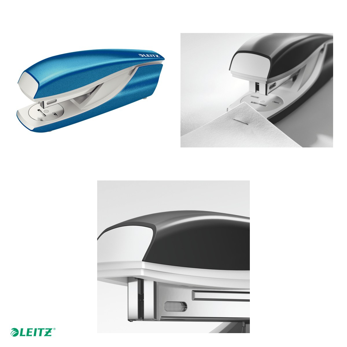 Capsator metalic Leitz WOW 5502 NeXXt Series, capsare 30 coli, 200 capse P3 incluse, albastru [4]