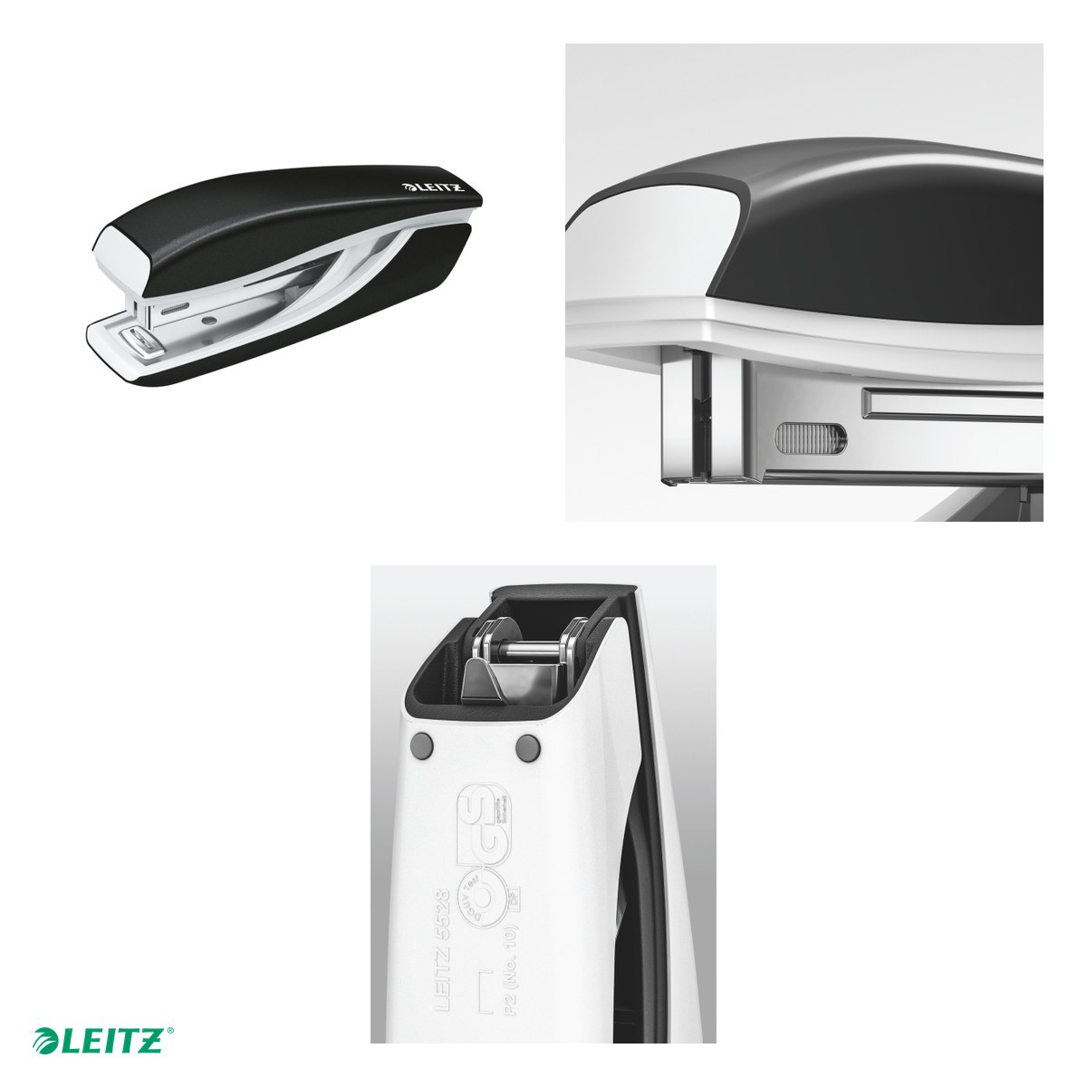 Capsator metalic Leitz WOW 5528 MINI NeXXt Series, capsare 10 coli, 1000 capse P2 incluse, negru [4]