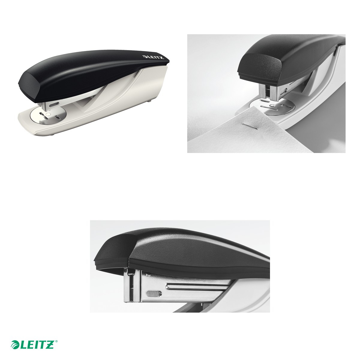 Capsator plastic Leitz 5500 NeXXt Series, capsare 30 coli, 200 capse P3 incluse, negru [4]