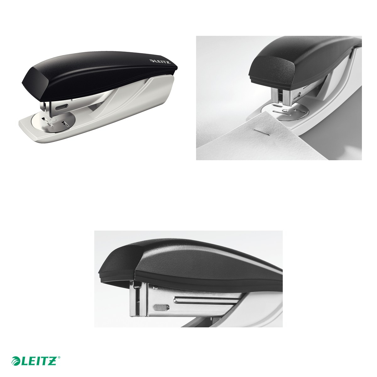 Capsator plastic Leitz 5501 NeXXt Series, capsare 25 coli, 200 capse P3 incluse, negru [4]