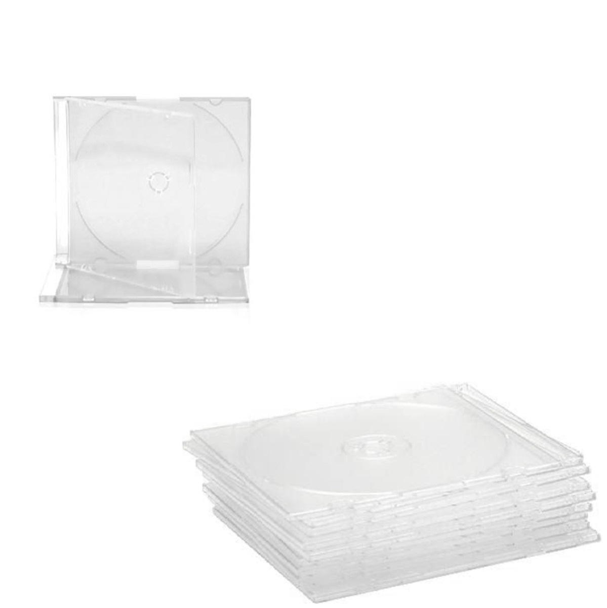 Carcasa CD Slim Clear 5.22 mm, din plastic transparent [3]