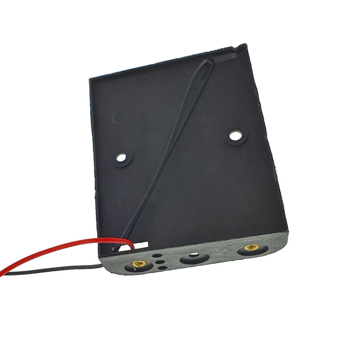 Carcasa cu suport si conectori cu 2 fire, pentru 3 baterii tip AA R6, din plastic negru [8]
