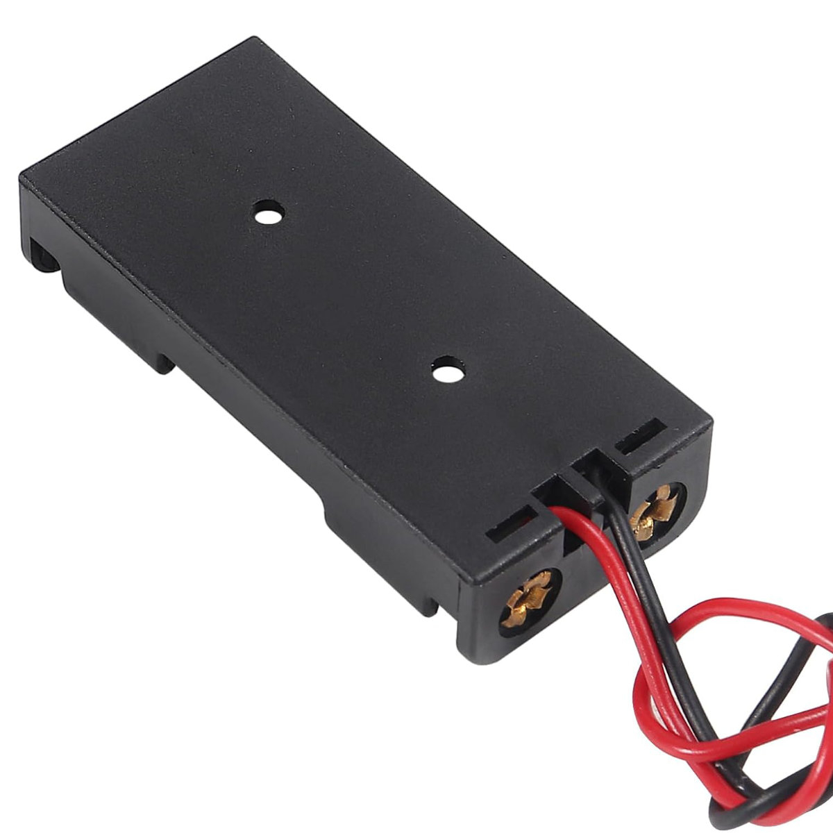 Suport Baterii 2xAAA R03 Fara Capac, cu Fire - Alimentare 3V Proiecte Electronice DIY Jucarii Montaj in Carcasa 52x24mm [2]