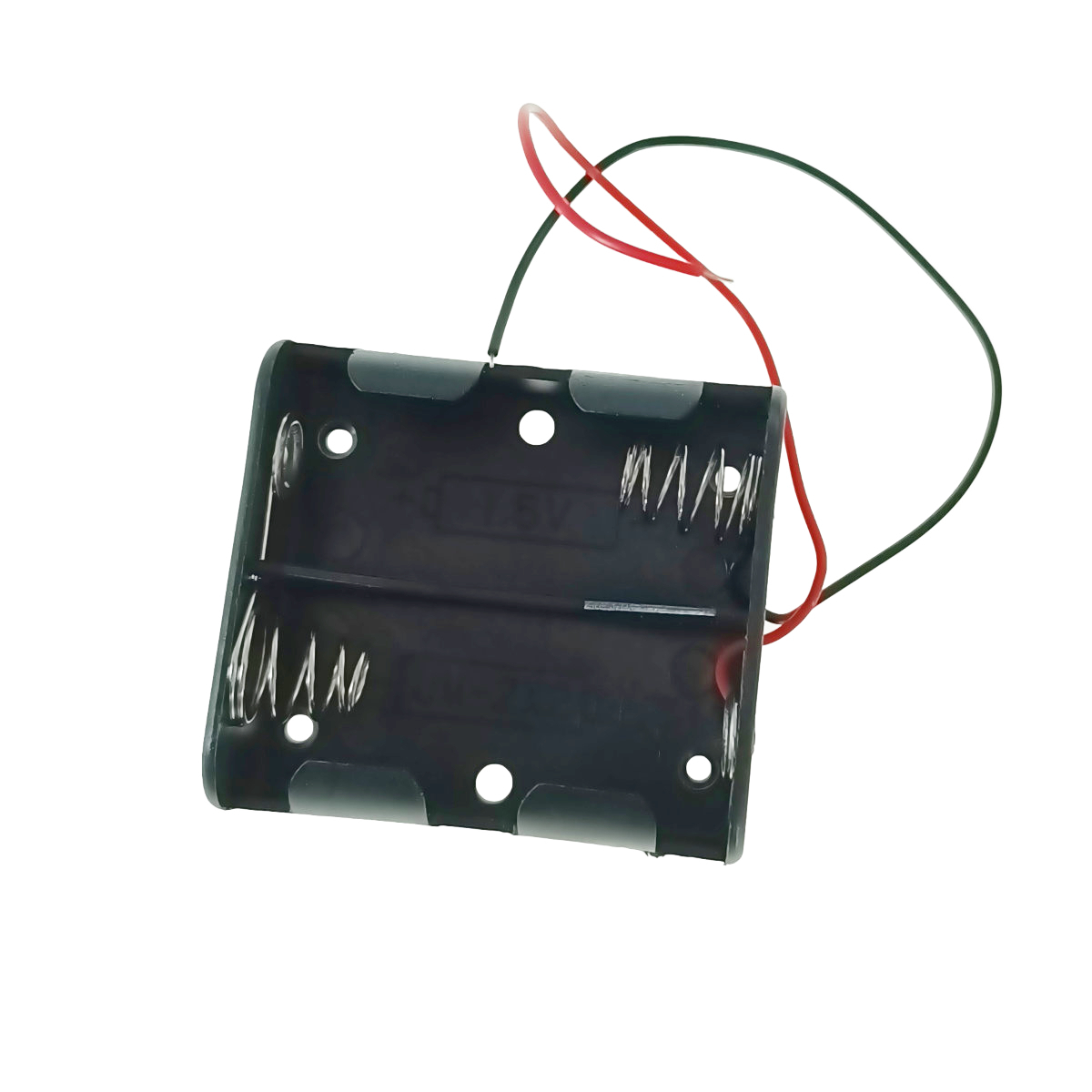 Carcasa suport pentru 2 baterii tip R14/C, PR-3867-04869, conectori cu 2 fire, neagra [4]