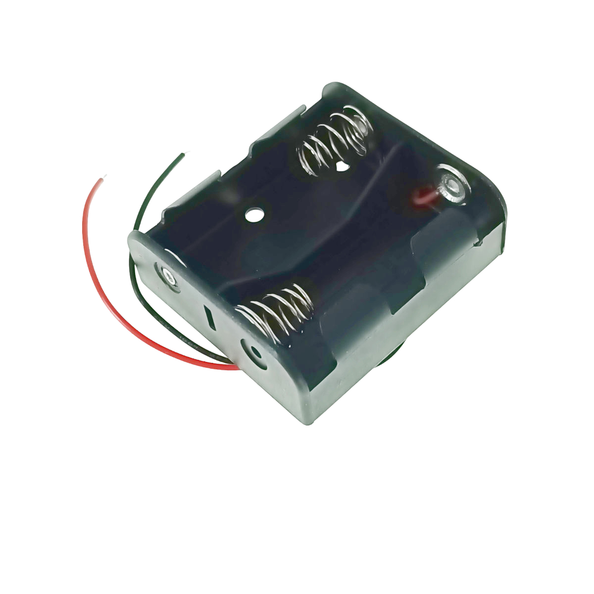 Carcasa suport pentru 2 baterii tip R14/C, PR-3867-04869, conectori cu 2 fire, neagra [5]